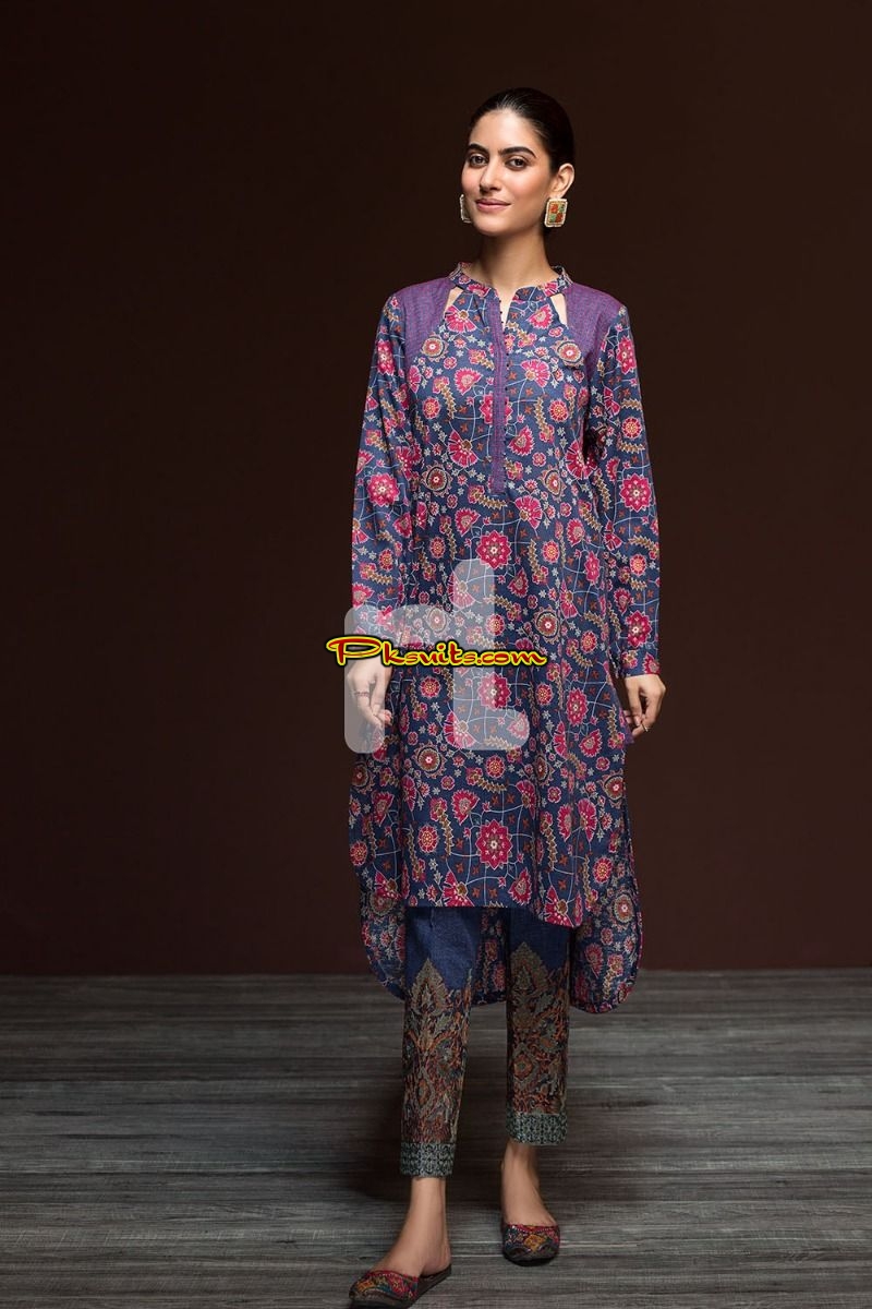 Nishat kurti design clearance 2019